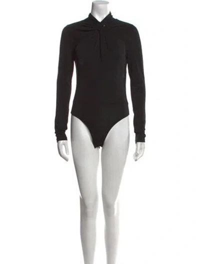 Pre-owned Rebecca Taylor Crew Neck Romper In Black