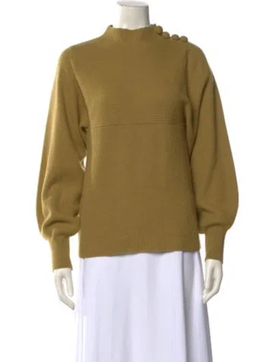 Pre-owned Rebecca Taylor Crew Neck Sweater In Green