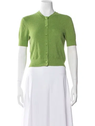 Pre-owned Rebecca Taylor Crew Neck Sweater In Green