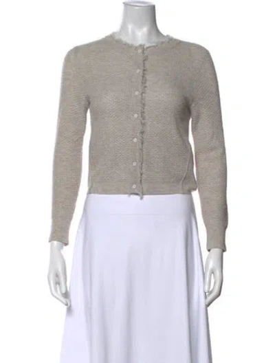 Pre-owned Rebecca Taylor Crew Neck Sweater In Grey