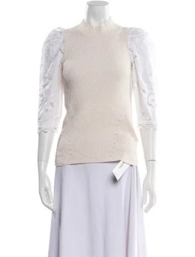 Pre-owned Rebecca Taylor Crew Neck Sweater In Multi