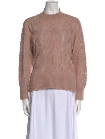 Pre-owned Rebecca Taylor Crew Neck Sweater In Neutral
