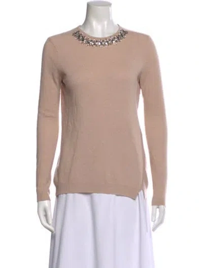 Pre-owned Rebecca Taylor Crew Neck Sweater In Neutral