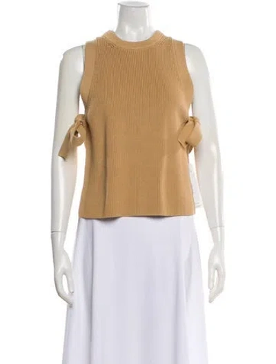 Pre-owned Rebecca Taylor Crew Neck Sweater In Neutral