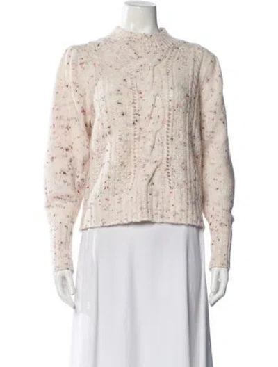 Pre-owned Rebecca Taylor Crew Neck Sweater In Neutral