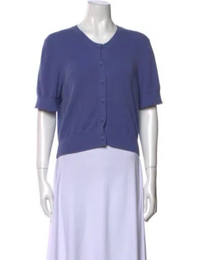 Pre-owned Rebecca Taylor Crew Neck Sweater In Purple