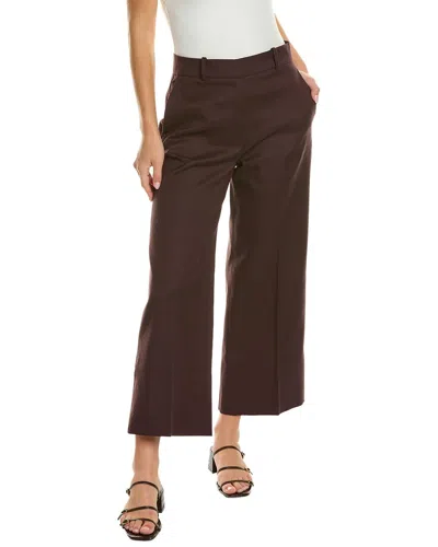 Rebecca Taylor Cropped Flare Chino In Red