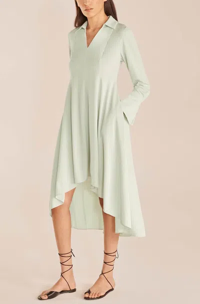 Rebecca Taylor Cupro Dress In Green