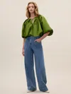 Rebecca Taylor Dax Denim Pant In Dax Wash In Blue