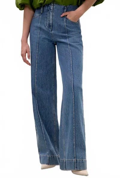 Rebecca Taylor Dax Denim Pant In Dax Wash In Blue