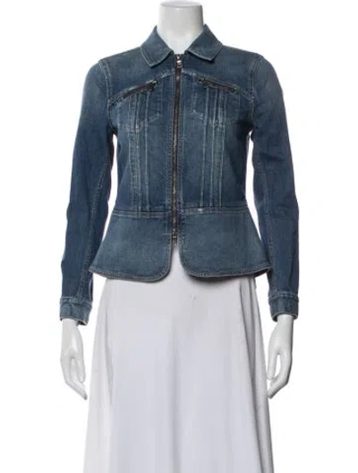 Pre-owned Rebecca Taylor Denim Jacket In Blue