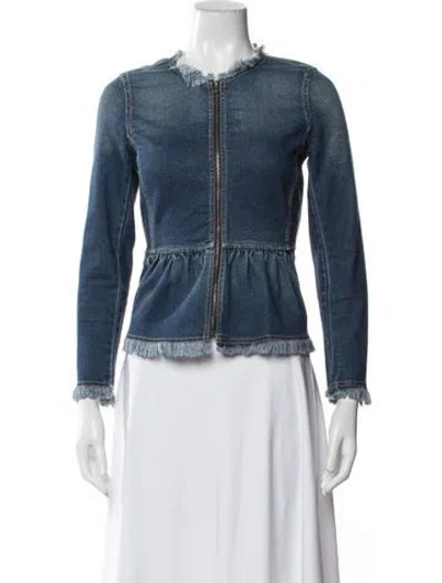 Pre-owned Rebecca Taylor Denim Jacket In Blue