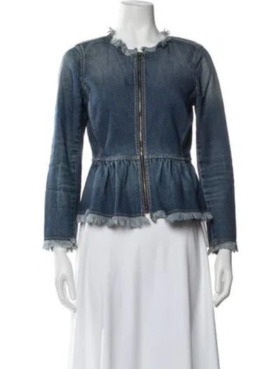 Pre-owned Rebecca Taylor Denim Jacket In Blue