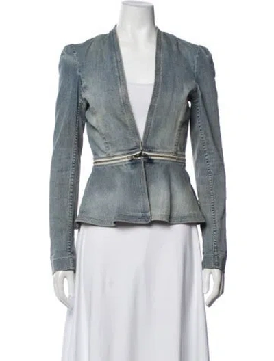 Pre-owned Rebecca Taylor Denim Jacket In Blue