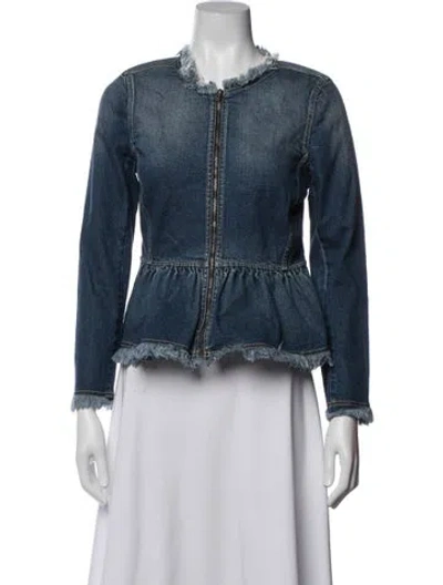 Pre-owned Rebecca Taylor Denim Jacket In Blue