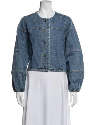 Pre-owned Rebecca Taylor Denim Jacket W/ Tags In Blue