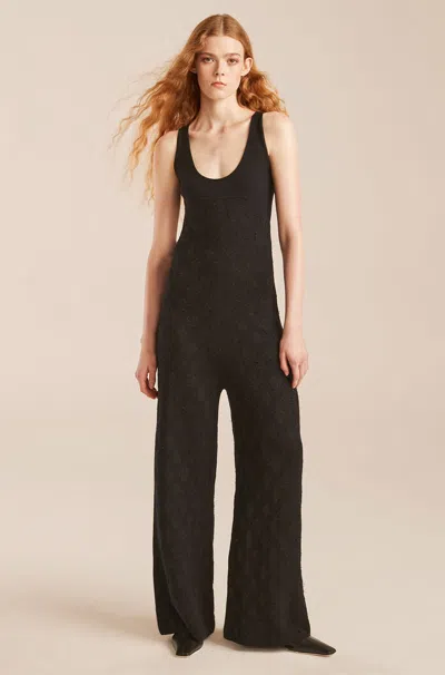 Rebecca Taylor Doily Jumpsuit In Black