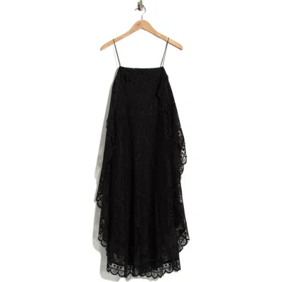 Rebecca Taylor Doily Lace Dress In Black