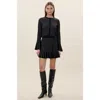 Rebecca Taylor Dorothy Sweater Skirt In Black