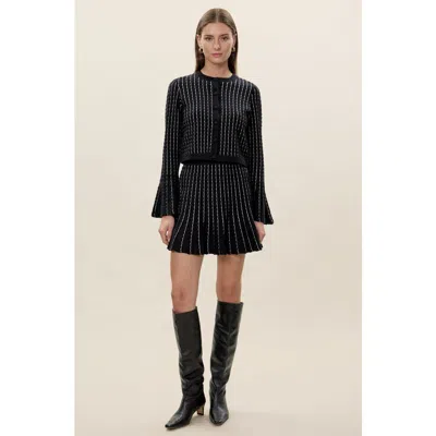 Rebecca Taylor Dorothy Sweater Skirt In Black