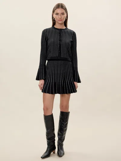 Rebecca Taylor Dorothy Sweater Skirt In Black