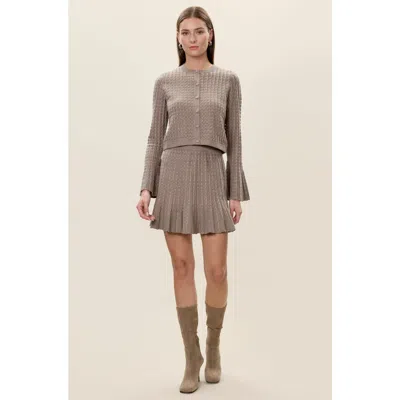 Rebecca Taylor Dorothy Sweater Skirt In Brown