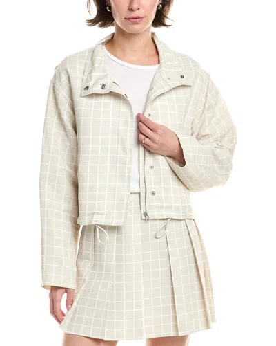 Rebecca Taylor Drawcord Jacket In Tan