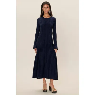 Rebecca Taylor Ella Sweater Dress In Blue