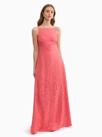Rebecca Taylor Emery Jacquard Dress In Pink