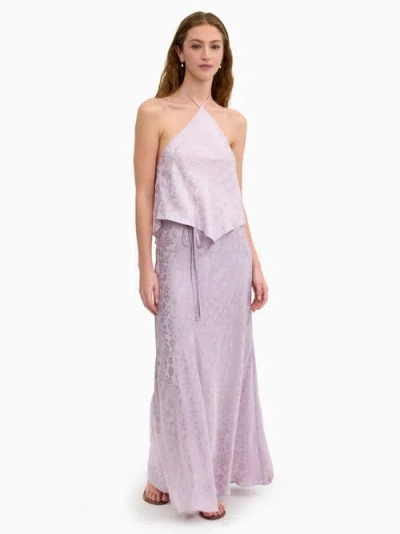 Rebecca Taylor Emery Jacquard Halter In Pink