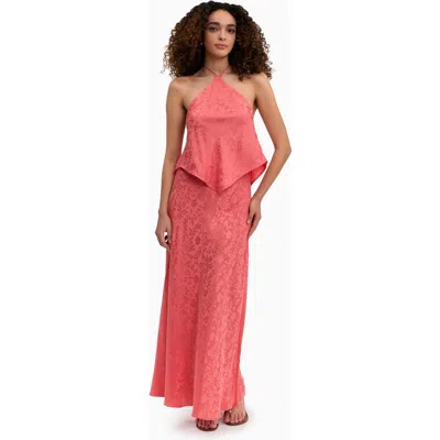 Rebecca Taylor Emery Jacquard Skirt In Pink