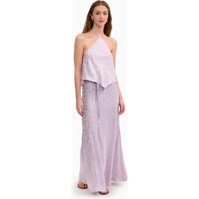 Rebecca Taylor Emery Jacquard Skirt In Pink