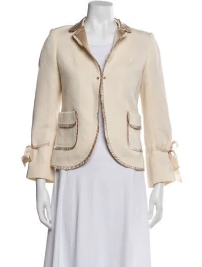 Pre-owned Rebecca Taylor Evening Jacket In Neutral