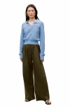Rebecca Taylor Fern Knit Sweater In Cameo Blue