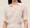 Rebecca Taylor Fern Knit Sweater In Beige In Multi
