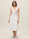 Rebecca Taylor Fiona Mixed Media Dress In White