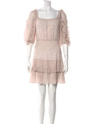 Pre-owned Rebecca Taylor Floral Print Mini Dress