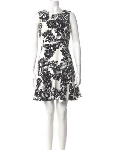 Pre-owned Rebecca Taylor Floral Print Mini Dress In Multi