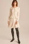 Rebecca Taylor Fluted Skirt In White