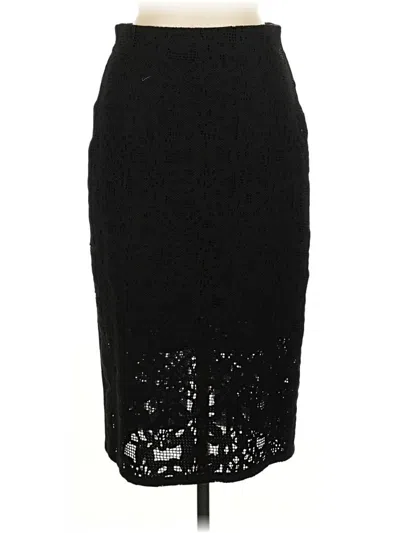 Pre-owned Rebecca Taylor Formal Skirt In Black