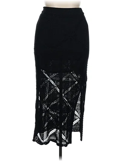 Pre-owned Rebecca Taylor Formal Skirt In Black