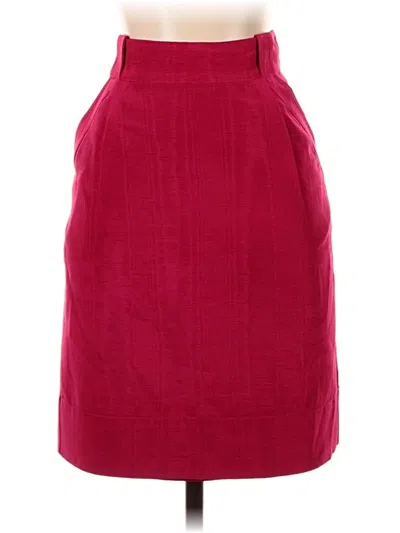 Pre-owned Rebecca Taylor Formal Skirt In Burgundy
