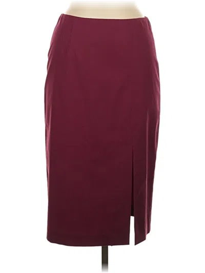 Pre-owned Rebecca Taylor Formal Skirt In Burgundy