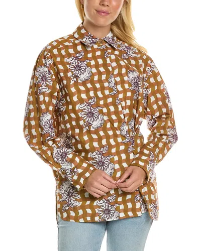 REBECCA TAYLOR REBECCA TAYLOR GINGHAM DAISY SHIRT