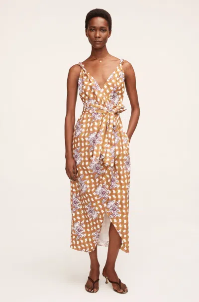 Rebecca Taylor Gingham Daisy Whisper Dress In Multi