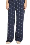 Rebecca Taylor Hazy Dot Pants In Navy Combo In Blue