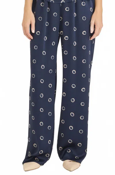 Rebecca Taylor Hazy Dot Pants In Navy Combo In Blue