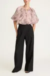 Rebecca Taylor High Waist Trouser In Black
