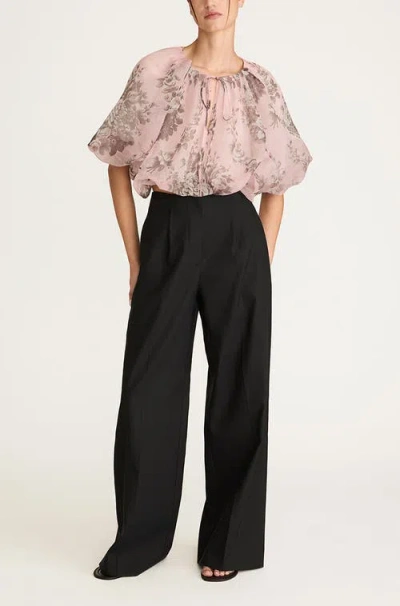 Rebecca Taylor High Waist Trouser In Black