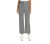 Rebecca Taylor Houndstooth Plaid Velvet Crop Pants In Black, White In Multi
